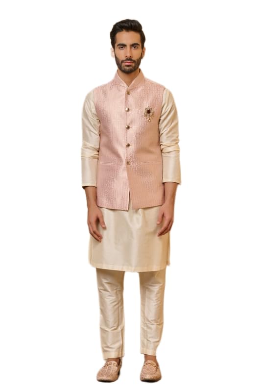tasva Pink Brocade Bundi | Ethnic WEAR | Pink | XS-picture-40