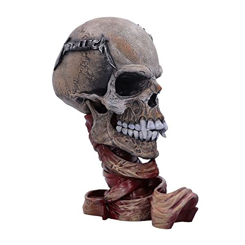 Nemesis Now Officially Licensed Metallica Pushead Skull 23.5cm, Cream - Image 2