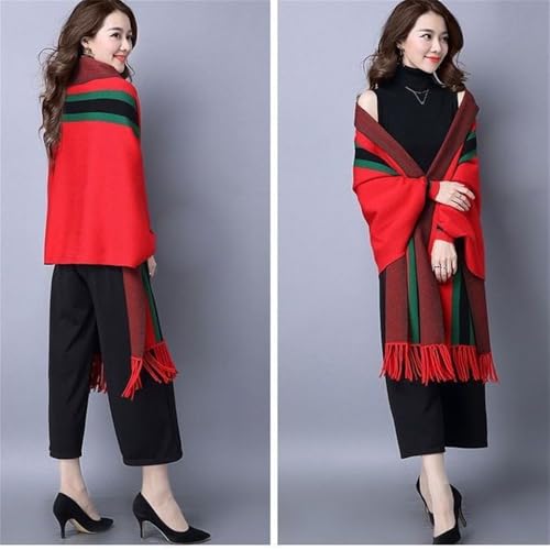 Spring and Autumn tassel ladies scarf, windproof and cold-proof shawl, party cape women wraps4