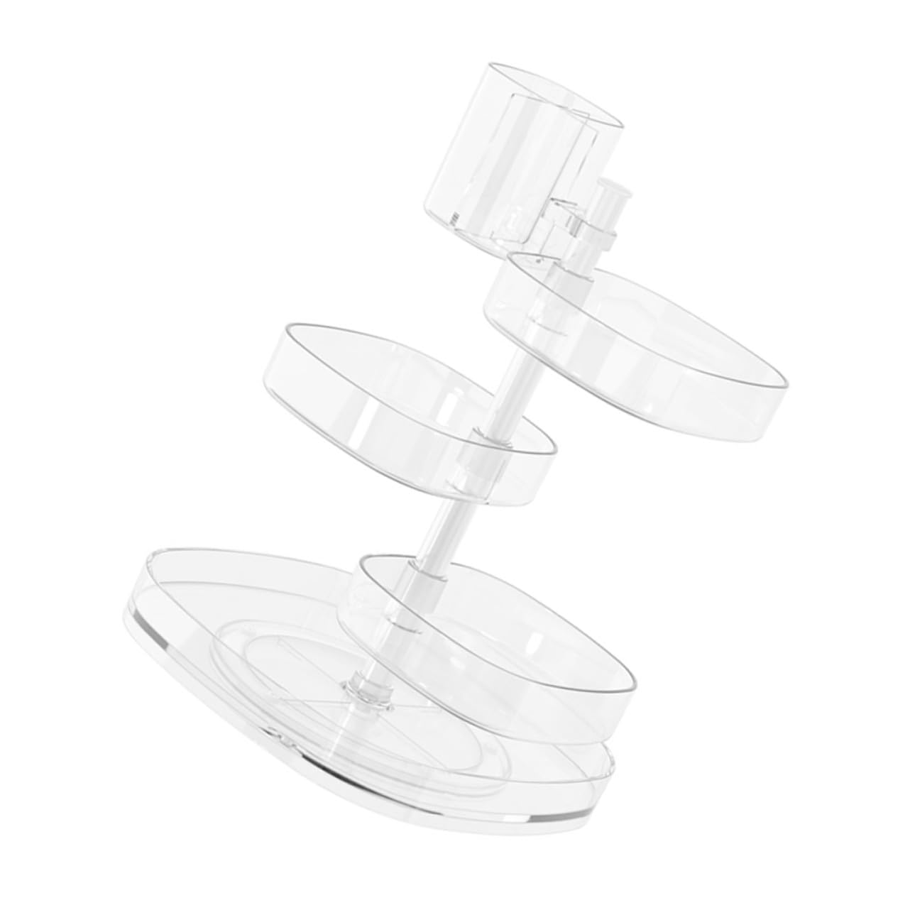 Organizer Cosmetici Girevole Scomparti, Box PC e Acciaio