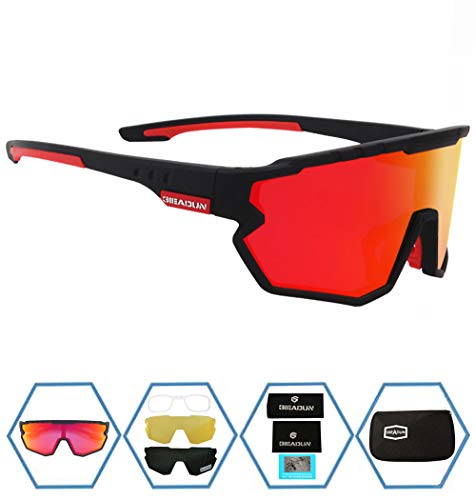 GIEADUN Sports Sunglasses Protection Cycling Glasses Polarized UV400 for Cycling, Baseball,Fishing, Ski Running,Golf