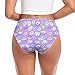 Dallonan Women's Underwear Brief Breathable Soft Knickers Colorful Donuts Cute Fashion Girl Print Medium