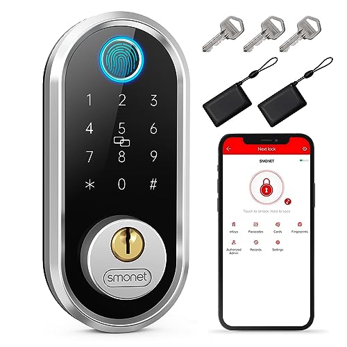 Smart Lock, Keyless Entry Door Lock Fingerprint Door Lock for Front Door Biometric Deadbolt Passcode Door Lock with Keypads Digital Touchscreen Auto Lock for Home Hotel House Office Works with Alexa Smart Lock, Keyless Entry Door Lock Fingerprint Door Lock for Front Door Biometric Deadbolt Passcode Door Lock with Keypads Digital Touchscreen Auto Lock for Home Hotel House Office Works with Alexa