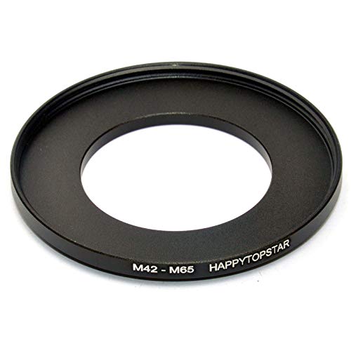 Adaptador M42 a M65 anillo metálico para solucionar holguras en filtros de lente 42mm a 65mm