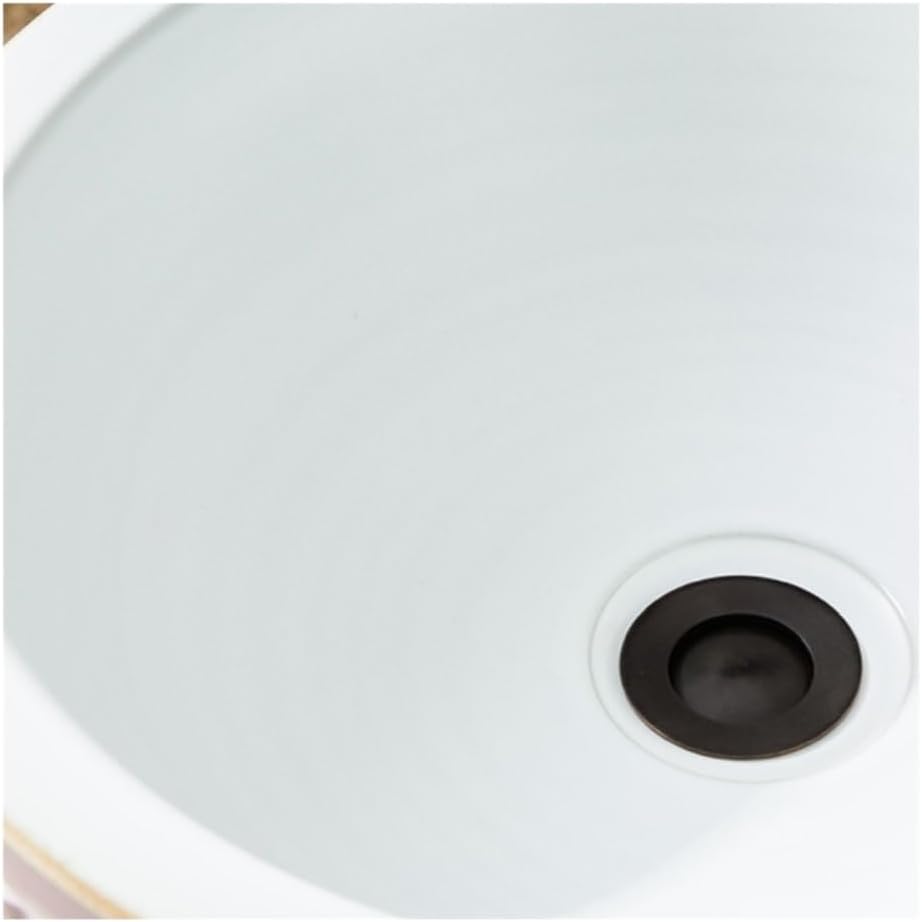 Bathroom Sinks Pink Ceramic Outdoor Wash Basin Balcony Bathroom Integrated Pedestal Sink Combination With Faucet And Drain