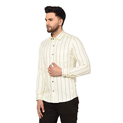 Image of Men Striped Slim Fit Shirt