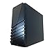 Apevia X-PIONEER-GN ATX Mid Tower Gaming Case w/ Green Tinted Side Window, 1 x 120mm Green LED Fan(Can Install up to 6 Fans), Top 2 x USB3.0 + 2 x HD Audio Ports - Green