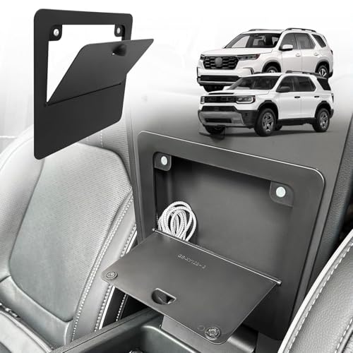 Muslogy Center Console Hidden Storage Box Compatible with Honda Pilot 2023 2024 2025, 2024-2026 Ridgeline/Passport Magnet Armrest Secret Compartment Center Console Organizer(Hidden Organizer)