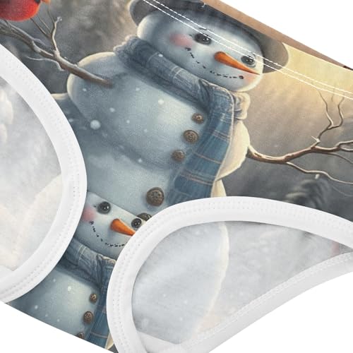 Girls Underwear Toddlers 2t Cotton Cute Panties Girl Animals Undies Kids Briefs Cheerful Snowman Winter4