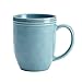 Rachael Ray Cucina Dinnerware 16-Piece Stoneware Dinnerware Set, Agave Blue