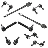 TRQ Front and Rear Steering & Suspension Kit Ball Joint Sway Bar Stabilizer Link Tie Rod Compatible with 2003-2008 Subaru Forester 2004-2007 Impreza