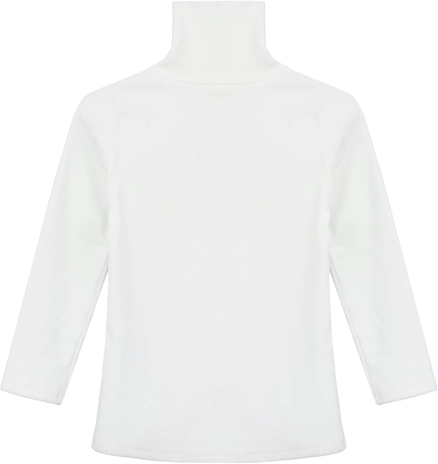 Little Big Girls Winter Base Layer Top High Neck Fleece Thermal Long Sleeve Shirt