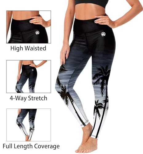 Image of AOBUTE Women Swim Pants UPF 50+ Rash Guard Pants High Waisted Swimming Leggings
