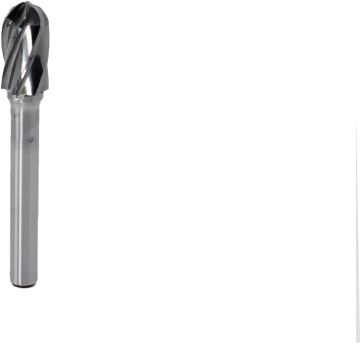 Carbide Burrs Set 4pcs JESTUOUS 1/4 Inch Shank Diameter Aluminum Rotary Files Single Cutting Edge for Die Grinder Drilling Bits Metal Carving Engraving