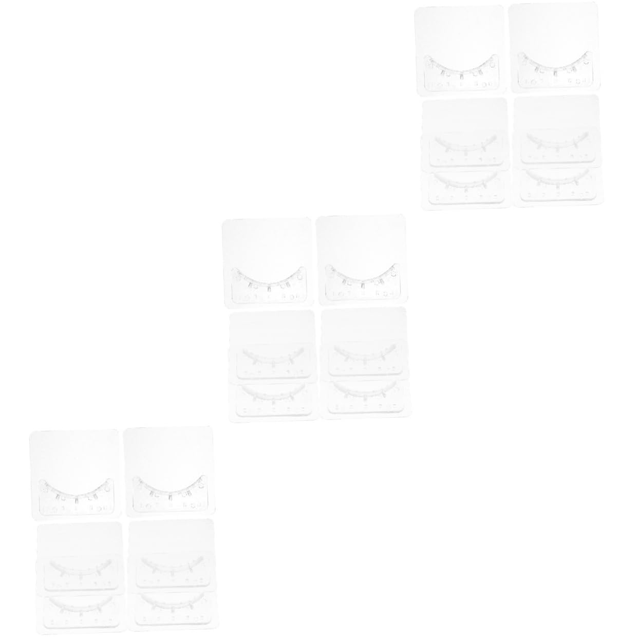 SOLUSTRE 18paires Support De Rideau De Autocollant De Supports De Tringle à Rideau Adhésifs Sans Perçage Pour Salle De Bain Fixation Facile Et Pratique Transparent