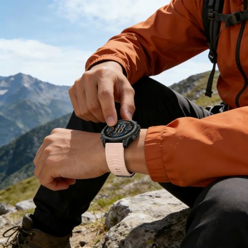 Image of 26mm Quickfit Silicone Watch Bands Compatible with Garmin Fenix 8 Pro /quatix 8 51mm /Fenix 7X /7X Pro /6X /6X Pro /5X /5X Plus /3 HR /Enduro 3 2 /Descent Mk3i 51mm /Mk2i /Tactix 8 /7 pro /epix Pro 51MM