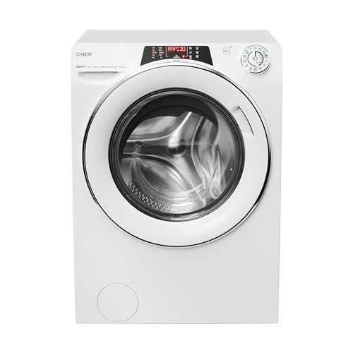 Candy RapidO RO16106DWMCT/1-S Lavadora 10 KG, 1600 RPM, Pantalla Smart Text, Panel Smart Touch...