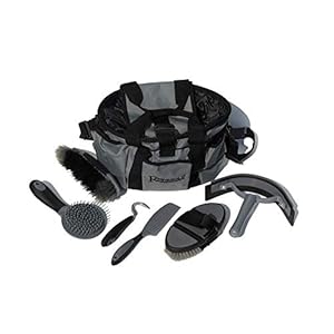 Rhinegold Grooming Bag with Kit – Grey