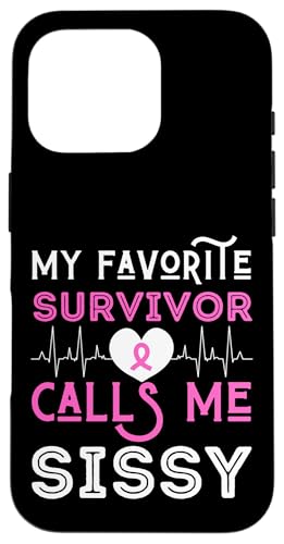 My Favorite Survivor Call Me Sissy 乳がん ピンク レディース スマホケース iPhone 16 Pro 用
