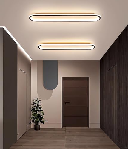 Luminaire de plafond linéaire LED moderne 6500K avec télécommande 100cm