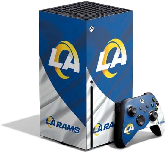 Skinit Decal Gaming Skin Compatible with Xbox Series X Bundle - Officially Licensed NFL Los Angeles Rams Design