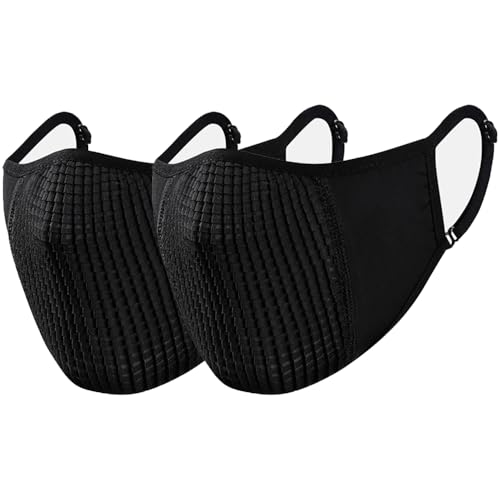 [HEROUT] スポーツマスク メンズ 息がしやすい メッシュマスク uvカットマスク UPF50+ 吸汗速乾 通気性 伸縮性 布マスク 洗える 繰り返し 立体 小顔効果 スポーツ サイクリング バイク ランニング 運動 アウトドア