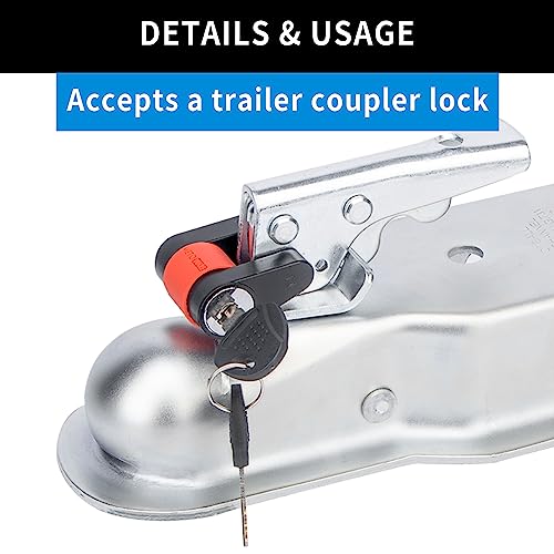 METOWARE Straight Trailer Tongue Coupler, 2" Ball, 3" Channel, 3,500LBS by METOWARE - Used condition - Image 5