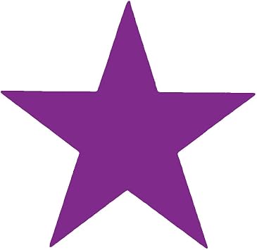 SuperStickers Pre Inked Star Stamp for Teachers in Purple, 28mm