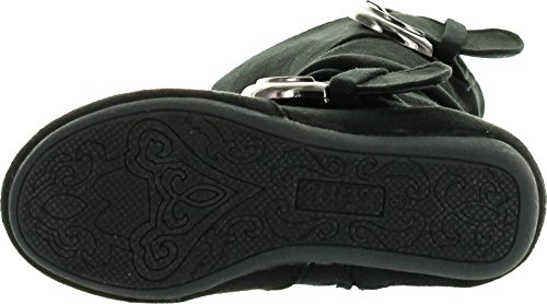 Link Girls Two Buckle Side Zipper Faux Suede Boots (Toddler/Little Kid/Big Kid)4