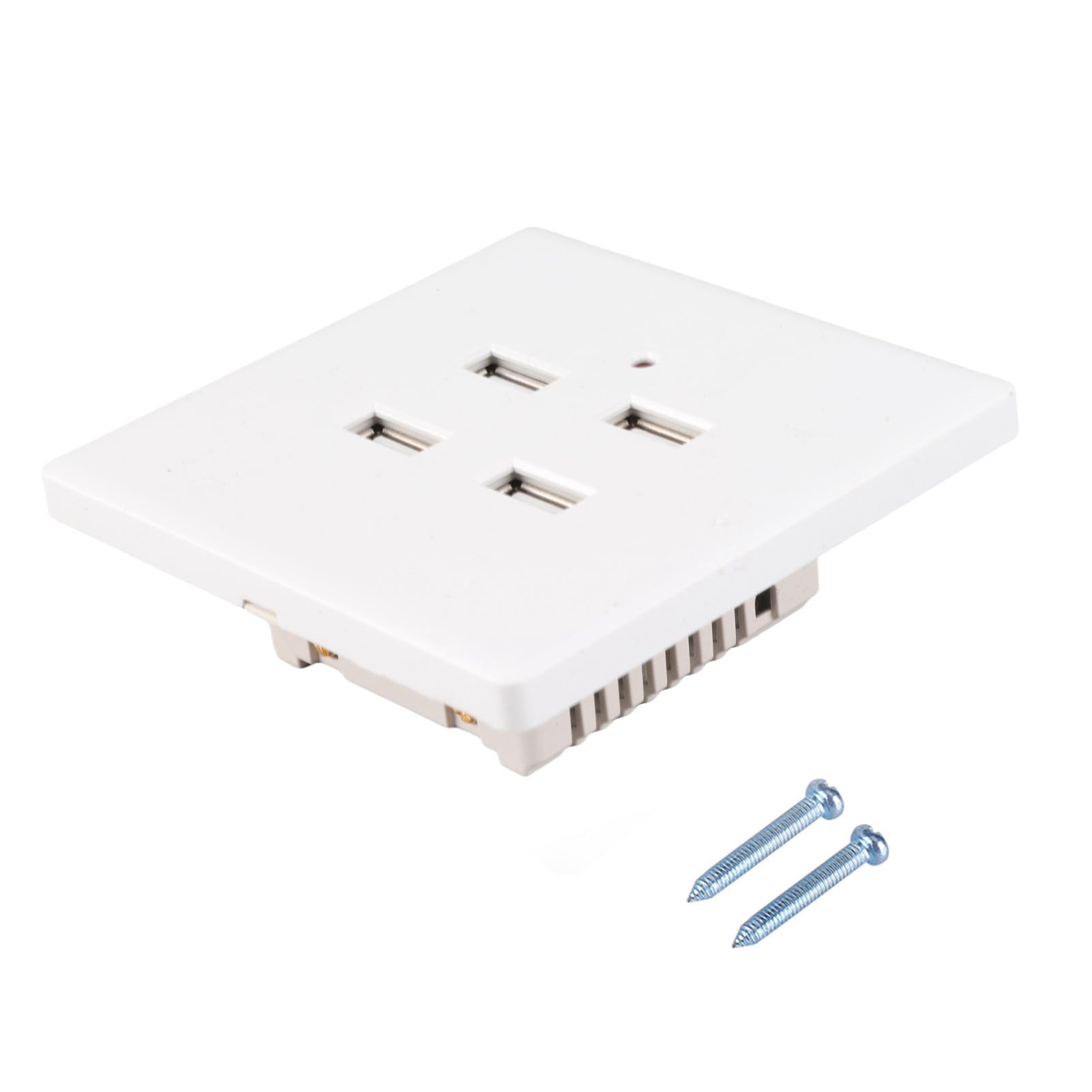 4 USB Ports DC 5V Electric Wall Mounted Power Socket Charger Outlet(110~250V) Home Office