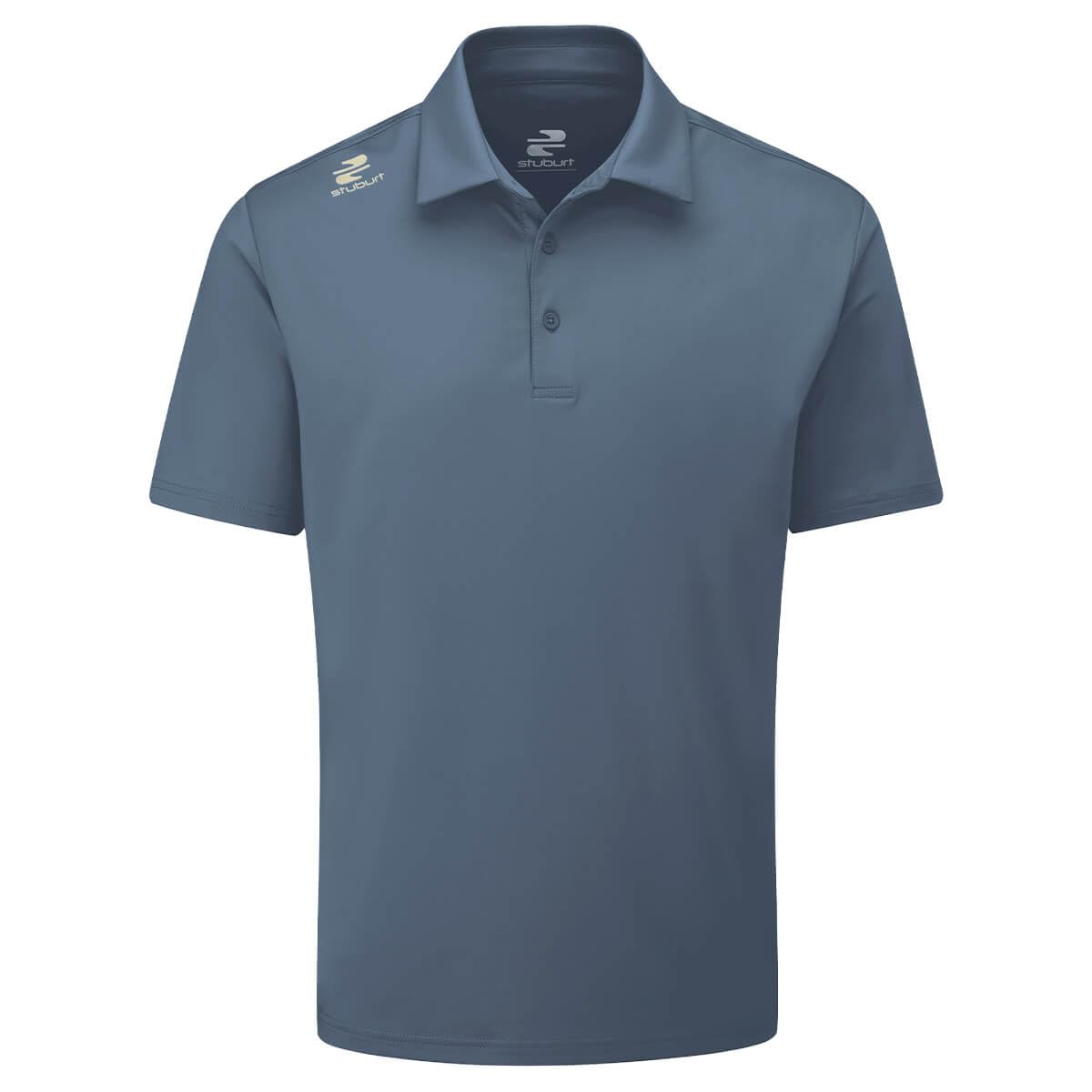 Stuburt Men's Steel Blue Golf Urban Performance Golf Polo Shirt - L
