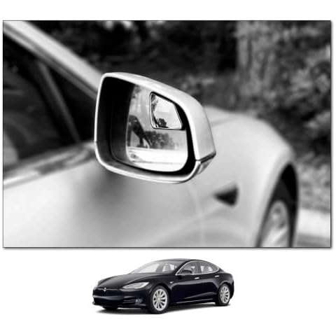 NXTGEN AUTOMOTIVE Blind Spot Mirrors- Compatible with Tesla Model S Extended View Cover