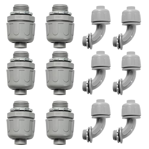 Connecteurs de conduit électrique étanches 1/27 pouce NPT gris
