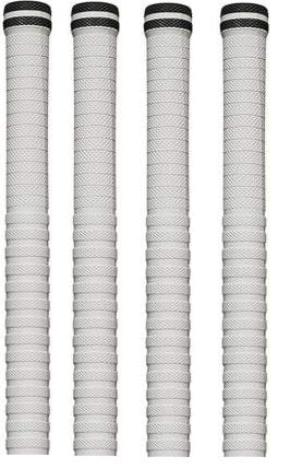 Kizlo Set of 4 Cricket Bat White Grip + 1 Wooden Gripper (Cone) Super Tacky (Pack of 5) 2