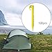 Menolana 100Pcs Tent Stakes Portable Anchor Tent Nails Windproof, Lightweight, Camping Stakes Ground Pegs for Hiking Garden Canopy, Style B