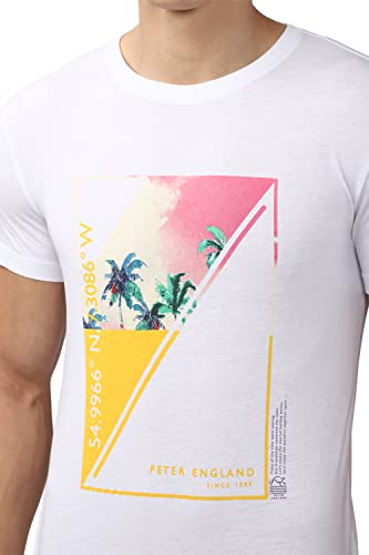 Image of Peter England Men's Cotton Slim Fit T-Shirt