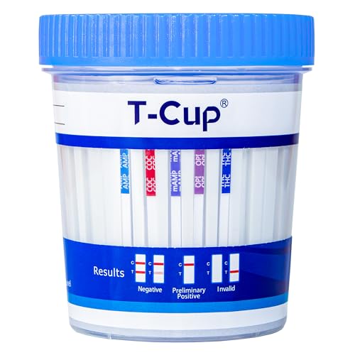 Prime Screen-5 Panel Multi Drug Urine Test Cup (AMP,COC,mAMP/MET,OPI,THC) T-Cup -[5 Pack]-TDOA-254