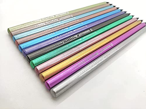 Metallic-Buntstifte, Zeichenstift, 12 Farben