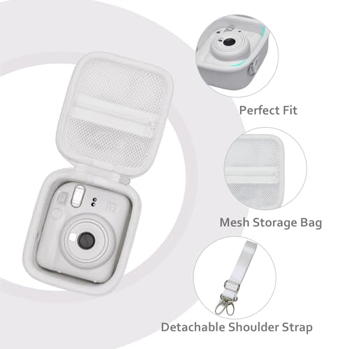 Funda rígida XANAD para cámara Instax Mini blanca miniatura 2