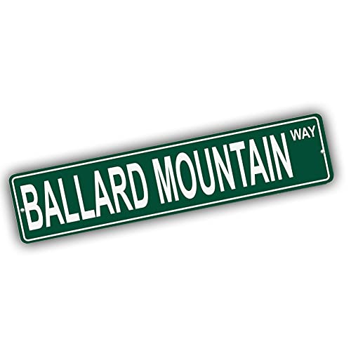 Brotherhood Aluminum Street Sign for Ballard Mountain - Colorado Wall Decor
