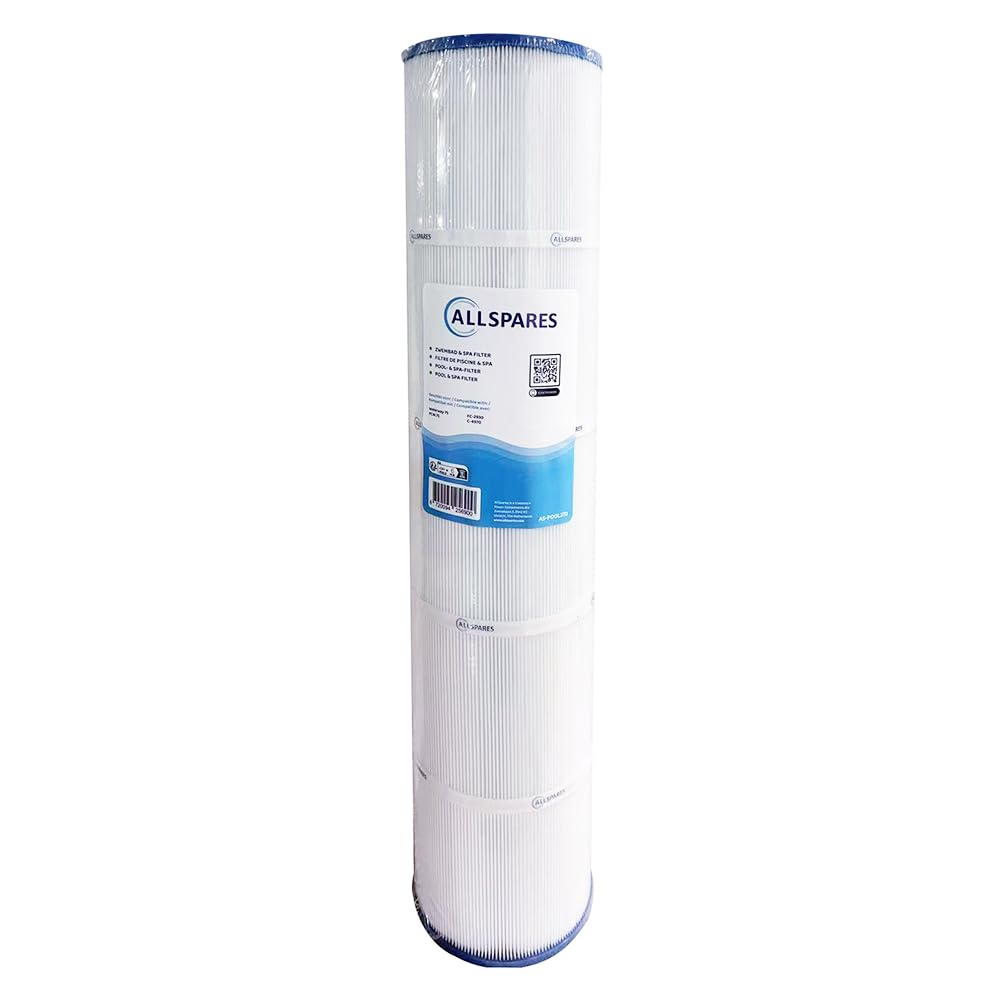 AllSpares Filtro dell'acqua per cartuccia filtrante Whirlpool/Pool adatto per Waterway 75 / PCAL75 / C-4970 / FC-2930 | Ø 125 x 600 mm