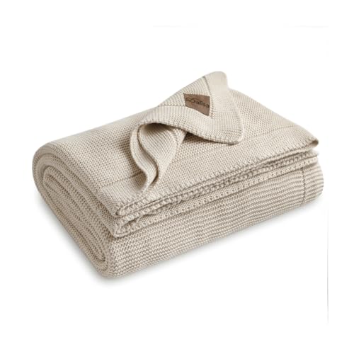 Dalisa 100% Organic Turkish Cotton Throw Blanket - GOTS Certified,