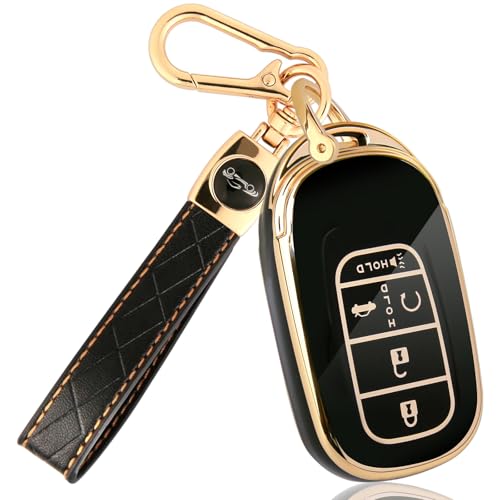 Coque de clé pour clé intelligente Accord Civic boîtier de protection noir