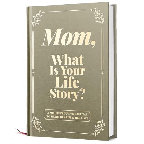 Gifts for Mom from Daughter, Son - Personalized Mothers Day Gifts for mom, Wife, Women - Moms Birthday Gift Ideas, Birthday gifts for moms - Moms Guided Journal Life Story, Mom Story Book to Fill Out