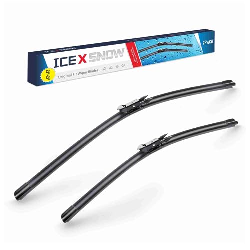 Image of 22 inch+21 inch Windshield Wiper Blades Replacment for Cadillac STS 2011 2010 2009 2008 2007 2006 2005 All-Season Windshield Wiper Blades (Set of 2) Front Wiper Blades,Pinch Tab