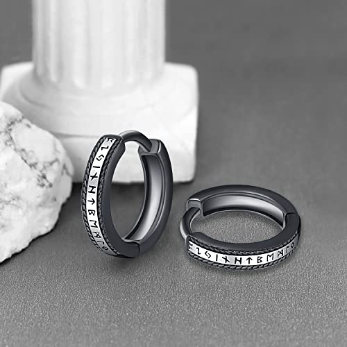 Black Hoop Earrings4