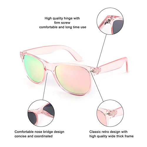 Image of FEISEDY Classic Square Retro Polarized Sunglasses Women Men 80s Sun Glasses Trendy UV400 B1858
