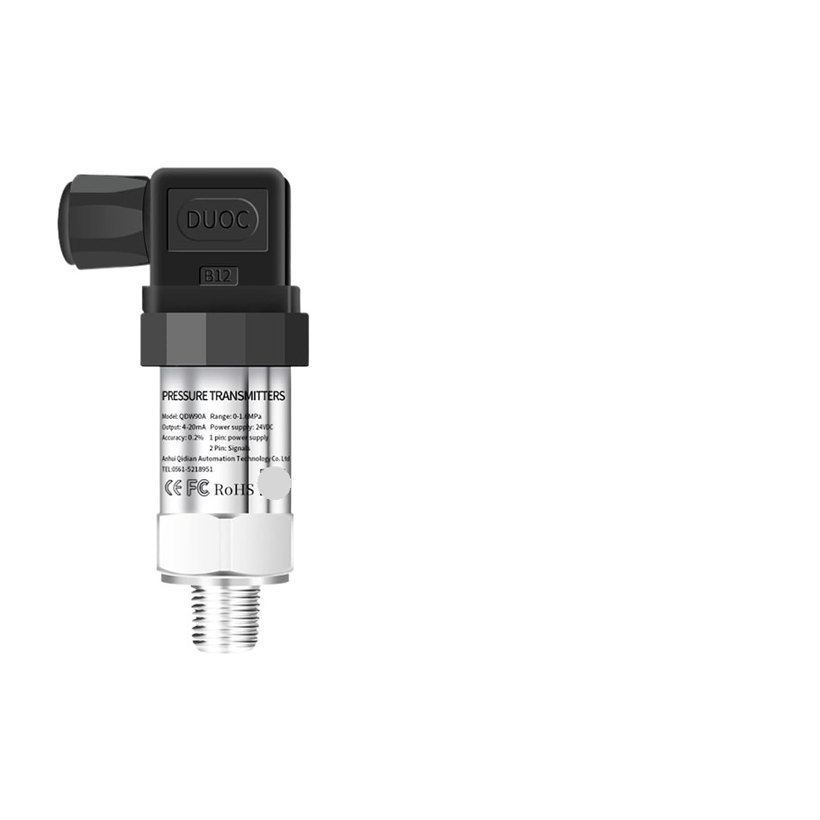 Yvzdhnsfy Output 0-10V G1-4 Pressure Transmitter M20*1.5 Pressure Transducer 0-10V 4-20Ma Rs485 10Bar 20Bar 300Bar Pressure Sensor Transmitter(Output 0-10V G1-4)