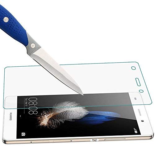 [2 unidades] Huawei P8 Lite (2015) Protector de pantalla, LaTEC Premium templado vidrio Protector de pantalla para Huawei P8 Lite (2015) 5.0 ", 0,26 mm, dureza 9H Dureza HD clara, antiarañazos y antihuellas, libre de burbujas