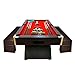 GRAFICA MA.RO SRL Mesa de Billar 8FT Caesar Rojo Juego de Billar Carambola y contenedor de Bancos